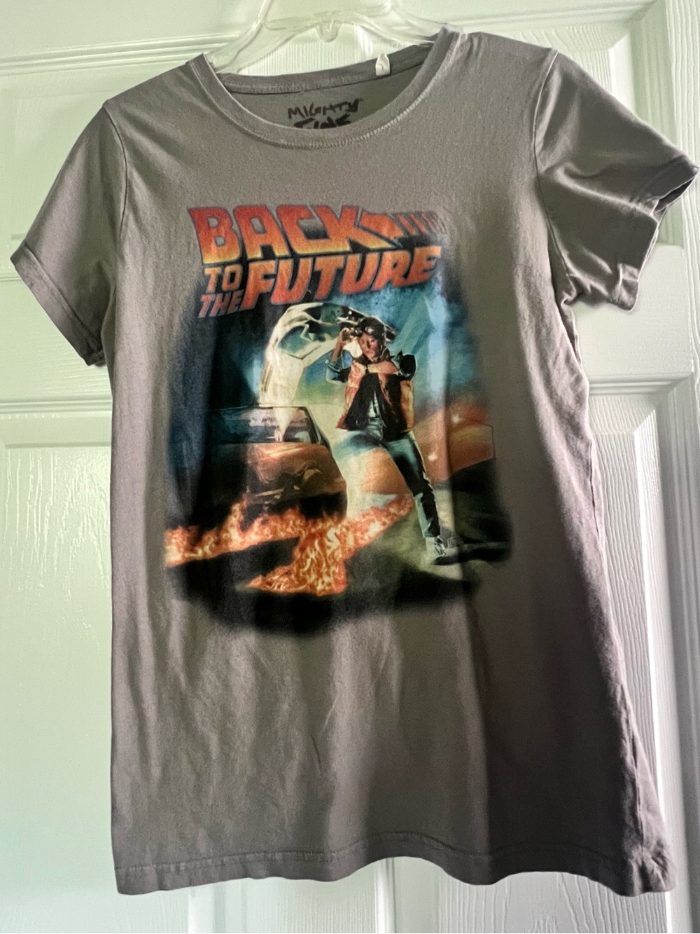 Vintage Back to the Future Graphic T-Shirt Mens Large 80s Movie Marty McFly